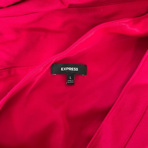 Express Pink One Sshoulder Bodycon Bandage Dress. Size L. - Picture 4 of 4